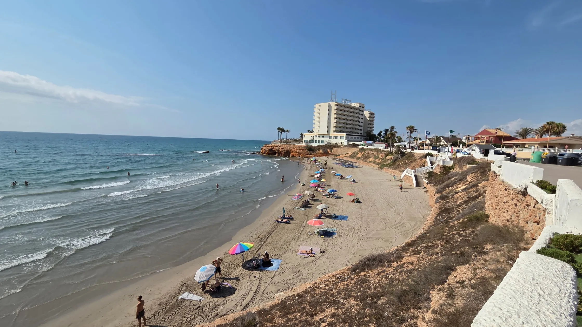 Cala Cerrada, an enclosed scenic cove in La Zenia
