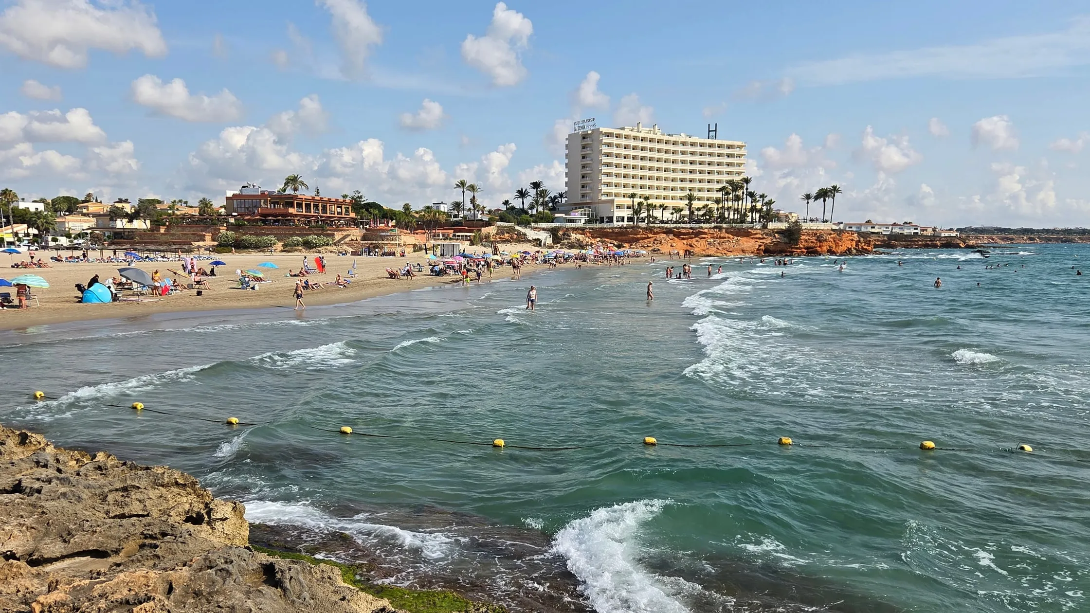 Playa de la Zenia beach in Orihuela Costa
